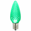 Vickerman XLEDC94-25 C9 LED Green Faceted Replacement Bulb Package Of 25