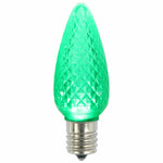 Vickerman XLEDC94-25 C9 LED Green Faceted Replacement Bulb Package Of 25