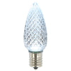 Vickerman XLEDC95-25 C9 LED Cool White Faceted Replacement Bulb Package Of 25