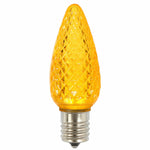 Vickerman XLEDC97-25 C9 LED Yellow Faceted Replacement Bulb Package Of 25