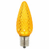 Vickerman XLEDC97T-25 C9 LED Yellow Faceted Twinkle  Replacement Bulb Package Of 25
