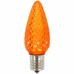 Vickerman XLEDC98-25 C9 LED Orange Faceted Replacement Bulb Package Of 25