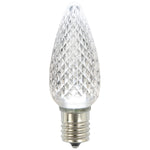 Vickerman XLEDC9P-25 C9 LED Pure White Faceted Replacement Bulb Package Of 25