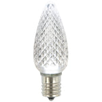 Vickerman XLEDC9PT-25 C9 LED Pure White Faceted Twinkle Bulb Package Of 25