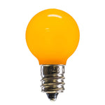 Vickerman XLEDCG37-25 G30 Yellow Ceramic LED Nickel Base Bulb E12 .96Watts 120Volt Dimmable 25 Bulbs Per Pack