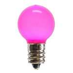 Vickerman XLEDCG39-25 G30 Pink Ceramic LED Nickel Base Bulb E12 .96Watts 120Volt Dimmable 25 Bulbs Per Pack