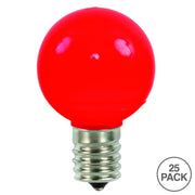 Vickerman XLEDCG53-25 G50 Red Ceramic LED Replacement Bulb Package Of 25