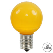 Vickerman XLEDCG57-25 G50 Yellow Ceramic LED Replacement Bulb Package Of 25