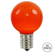 Vickerman XLEDCG58-25 G50 Orange Ceramic LED Replacement Bulb Package Of 25