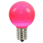 Vickerman XLEDCG59-25 G50 Pink Ceramic LED Replacement Bulb Package Of 25