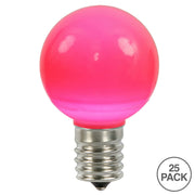 Vickerman XLEDCG59-25 G50 Pink Ceramic LED Replacement Bulb Package Of 25