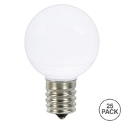 Vickerman XLEDCG5P-25 G50 Pure White Ceramic LED Replacement Bulb Package Of 25