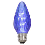 Vickerman XLEDF12-25 F15 Blue Plastic LED Flame Replacement Bulb Package Of 25