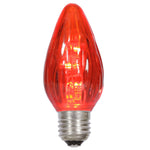 Vickerman XLEDF13-25 F15 Red Plastic LED Flame Replacement Bulb Package Of 25