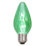 Vickerman XLEDF14-25 F15 Green Plastic LED Flame Replacement Bulb Package Of 25