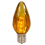 Vickerman XLEDF18-25 F15 Amber LED Plastic Flame Replacement Bulb Package Of 25