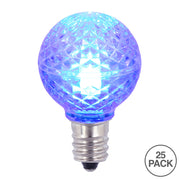 Vickerman XLEDG32-25 G30 LED Blue Bulb E12 Nickel Base .45W Package Of 25