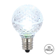Vickerman XLEDG35-25 G30 LED Cool White Bulb E12 Nickel Base.45W Package Of 25