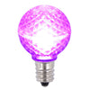 Vickerman XLEDG36-25 G30 LED Purple Bulb E12 Nickel Base .45W Package Of 25