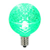 Vickerman XLEDG44-25 G40 LED Green Bulb E12 Nickel Base .45W Package Of 25
