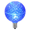 Vickerman XLEDG62-25 G50 LED Blue Replacement Bulb E17/C9 Nickel Base .45W Package Of 25