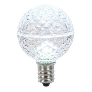 Vickerman XLEDG65-25 G50 LED Cool White Replacement Bulb E17/C9 Nickel Base .45W Package Of 25