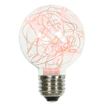 Vickerman XLEDG93 Red LED Twinkle Glass G95 Fairy Light Christmas Bulb