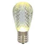 Vickerman XLEDS11-10 S14 LED Warm White Faceted Replacement Bulb E26 Nickel Base 10 Bulbs Per Pack.