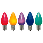 Vickerman XLEDSC70-25 C7 Ceramic LED Multi Bulb Nickel Base .96 Watts 25 Bulbs Per Pack.