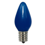 Vickerman XLEDSC72T-25 C7 Ceramic LED Blue Twinkle Bulb  Nickel Base  130V .96 Watts 25 Bulbs Per Pack