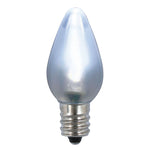 Vickerman XLEDSC75T-25 C7 Ceramic LED Cool White Twinkle Bulb  Nickel Base  130V .96 Watts 25 Bulbs Per Pack