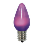 Vickerman XLEDSC76-25 C7 Ceramic LED Purple Bulb  Nickel Base  130V .96 Watts  3 Diodes 25 Bulbs Per Pack