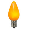 Vickerman XLEDSC77T-25 C7 Ceramic LED Yellow Twinkle Bulb  Nickel Base  130V .96 Watts 25 Bulbs Per Pack