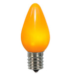 Vickerman XLEDSC77T-25 C7 Ceramic LED Yellow Twinkle Bulb  Nickel Base  130V .96 Watts 25 Bulbs Per Pack