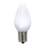 Vickerman XLEDSC7PT-25 C7 Ceramic LED Pure White Twinkle Bulb  Nickel Base  130V .96 Watts 25 Bulbs Per Pack