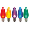 Vickerman XLEDSC90T-25 C9 Ceramic LED Multi Twinkle Bulb Nickel Base .96 Watts 25 Bulbs Per Pack