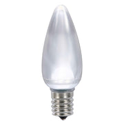 Vickerman XLEDS95-25 C9 Satin LED Cool White Bulb With Nickel Base