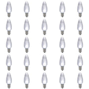 Vickerman XLEDS95-25 C9 Satin LED Cool White Bulb With Nickel Base