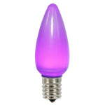 Vickerman XLEDSC96T-25 C9 Ceramic LED Purple Twinkle Bulb  Nickel Base  130V .96 Watts 25 Bulbs Per Pack