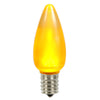 Vickerman XLEDSC97-25 C9 Ceramic LED Yellow Bulb  Nickel Base  130V .96 Watts  5 Diodes 25 Bulbs Per Pack