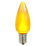Vickerman XLEDSC97-25 C9 Ceramic LED Yellow Bulb  Nickel Base  130V .96 Watts  5 Diodes 25 Bulbs Per Pack