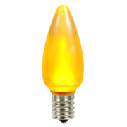 Vickerman XLEDSC97T-25 C9 Ceramic LED Yellow Twinkle Bulb  Nickel Base  130V .96 Watts 25 Bulbs Per Pack