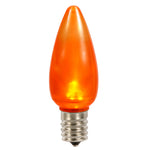 Vickerman XLEDSC98-25 C9 Ceramic LED Orange Bulb  Nickel Base  130V .96 Watts  5 Diodes 25 Bulbs Per Pack