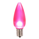 Vickerman XLEDSC99T-25 C9 Ceramic LED Pink Twinkle Bulb  Nickel Base  130V .96 Watts 25 Bulbs Per Pack