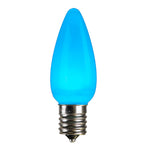 Vickerman XLEDSC9L-25 C9 Ceramic LED Teal Bulb  Nickel Base  130V .96 Watts  5 Diodes 25 Bulbs Per Pack