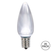 Vickerman XLEDSC95T-25 C9 Ceramic LED Cool White Twinkle Bulb  Nickel Base  130V .96 Watts 25 Bulbs Per Pack