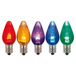 Vickerman XLEDTC70-25 C7 Transparent LED Multi-Color Dimmable Bulb 25 Bulbs Per Pack