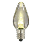 Vickerman XLEDTC71-25 C7 Transparent Plastic LED Warm White Dimmable Bulb Package Of 25