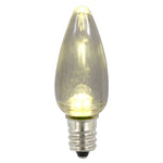 Vickerman XLEDTC91-25 C9 Transparent Plastic LED Warm White Dimmable Bulb Package Of 25