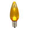 Vickerman XLEDTC97-25 C9 Transparent Plastic LED Yellow Dimmable Bulb E17 Nickel Base 25 Per Pack.